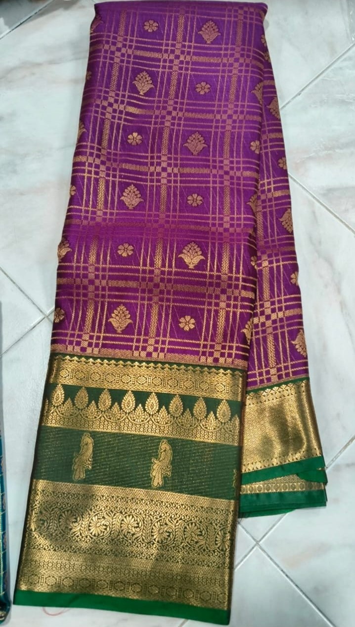 Traditional Off Pattu Silk Sarees